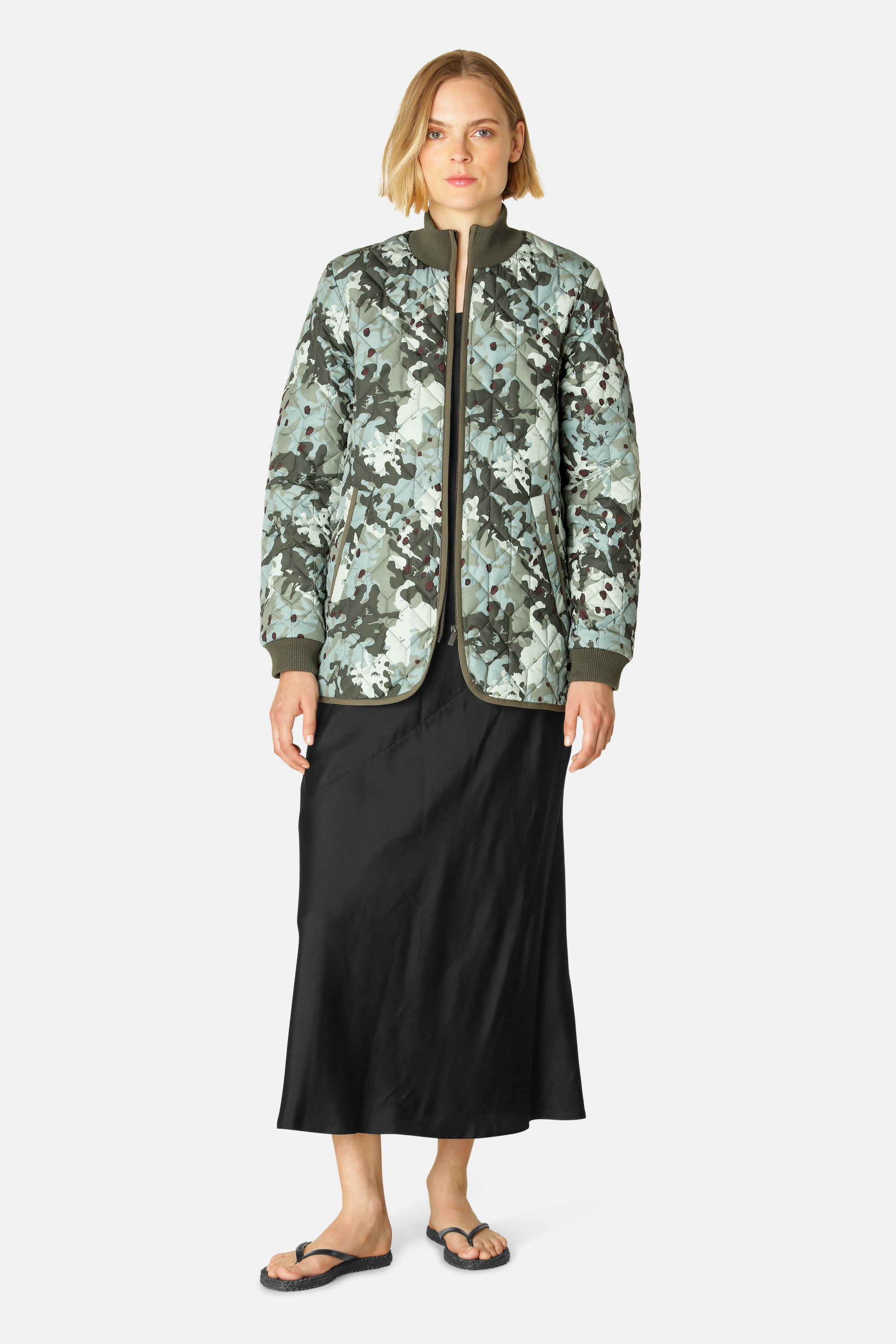 Ilse Jacobsen Hornbæk Outerwear Steppjacke Jacket 497 Green Camo